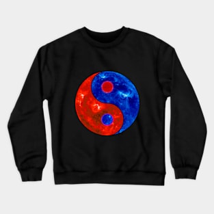 Yin Yang planet Crewneck Sweatshirt